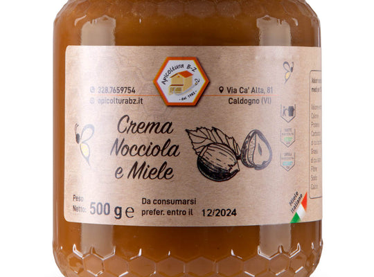 Crema alla Nocciola 500g - Delizie al miele - Apicoltura BZ